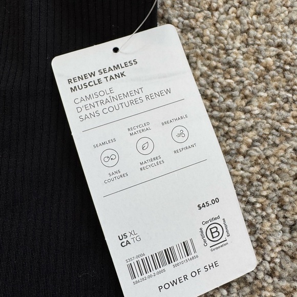 Athleta renew muscle tank. Nwt. - Picture 2 of 2